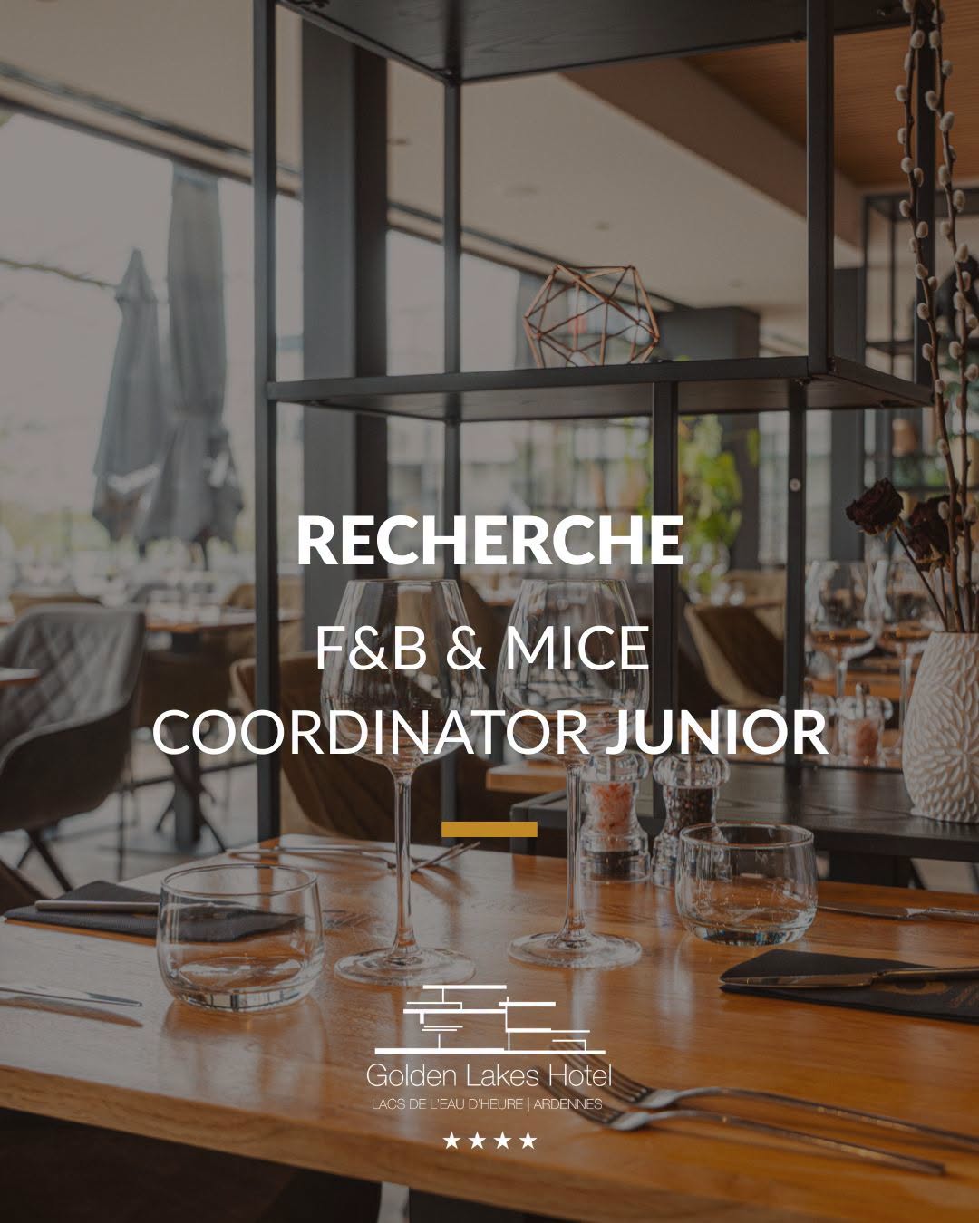 OUVERT - Coordinateur(trice) F&B et MICE JUNIOR