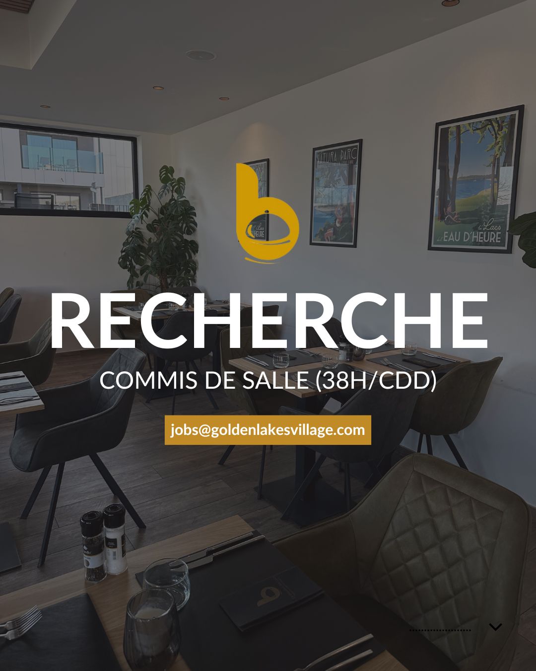 OUVERT - Commis de salle - 38H/CDD