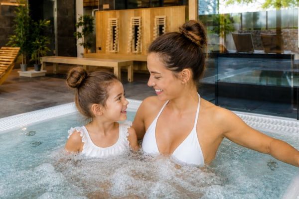 Moment mère/enfant au SPA du Golden Lakes Hotel
